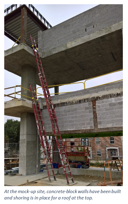 concrete tower with stairways