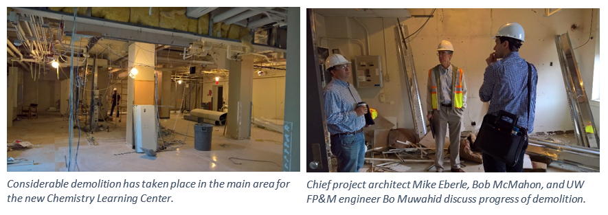construction workers inside the new building