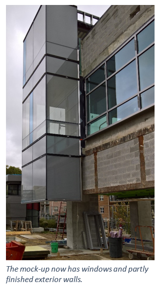 building exterior with windows
