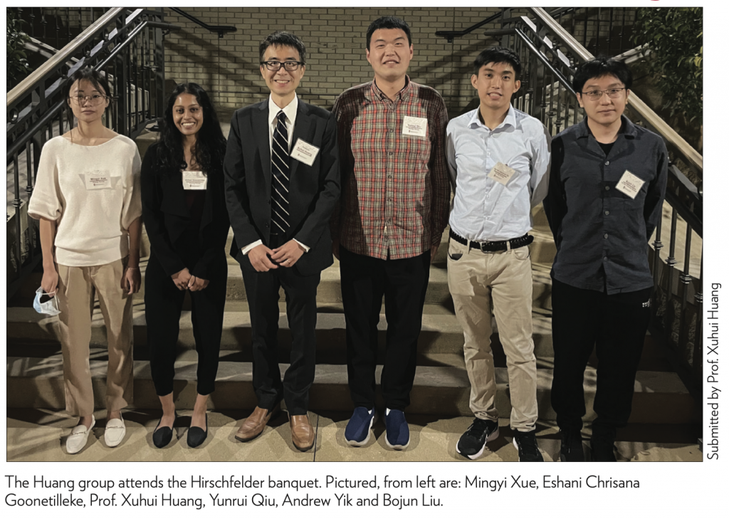 Huang Group at Hirschfelder banquet